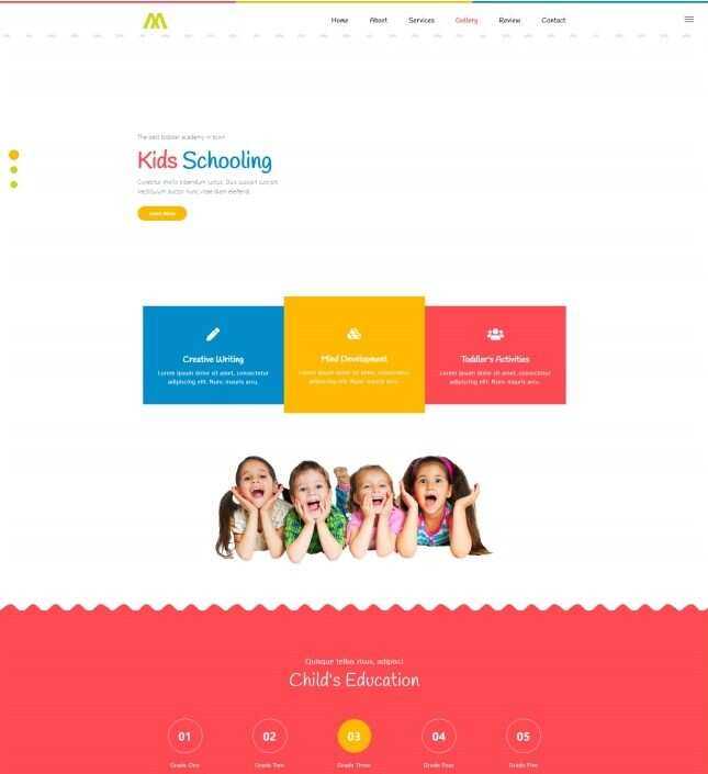 婴幼儿早教儿童培训机构网站HTML模板 发卡网创- 首码创想网创资源