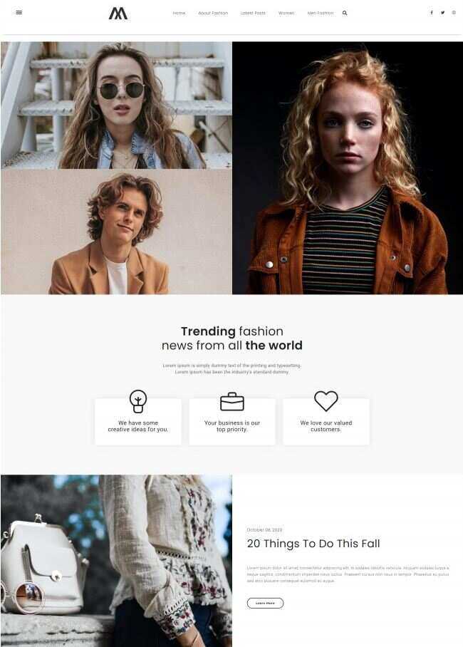 响应式时尚新闻资讯网站HTML模板 发卡网创- 首码创想网创资源