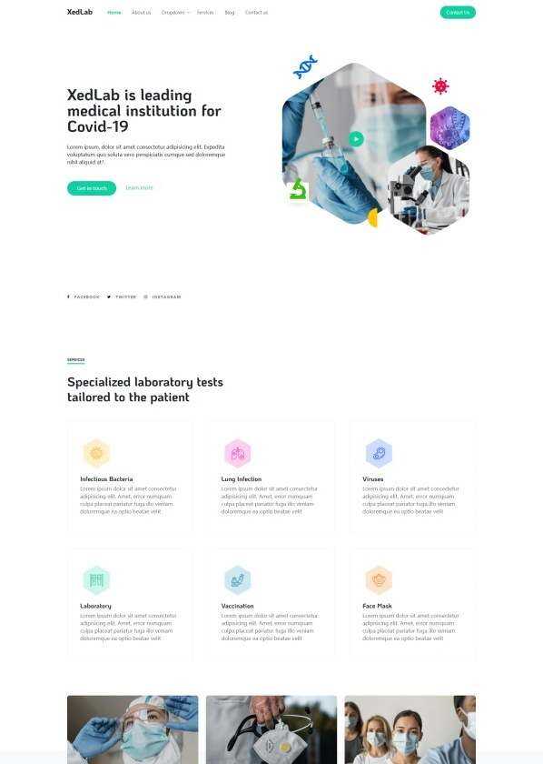 新冠疫苗研发机构网站html模板 发卡网创- 首码创想网创资源