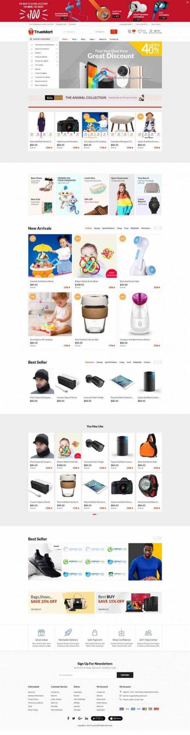 Bootstrap响应式大型综合超市商城 发卡网创- 首码创想网创资源