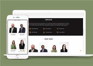 商业贸易服务展示HTML网页模板下载 发卡网创- 首码创想网创资源