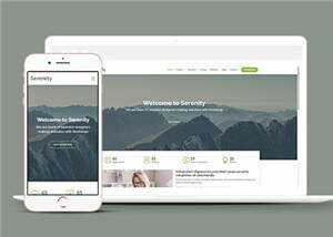 简约业务服务动态响应式网页模板 发卡网创- 首码创想网创资源