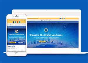 蓝色全球网络安全中心网站模板 发卡网创- 首码创想网创资源