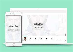 js切换个人简历主页类网站模板 发卡网创- 首码创想网创资源