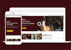 宽屏电影预告片类网站模板下载 发卡网创- 首码创想网创资源