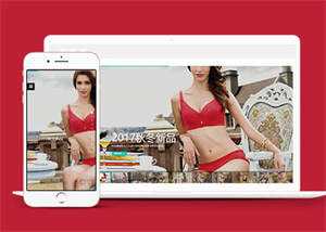 宽屏内衣服饰服装类网站前端模板 发卡网创- 首码创想网创资源