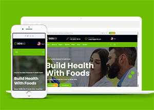 绿色有机食品农产品网站模板下载 发卡网创- 首码创想网创资源