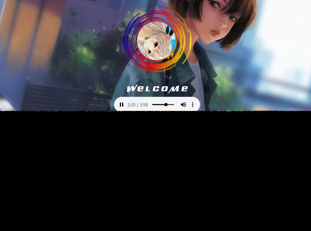 非常漂亮的一款html引导页导航网站旋转头像变幻背景单页源码 发卡网创- 首码创想网创资源