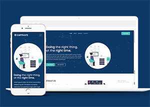 简洁公司项目投资类网站模板下载 发卡网创- 首码创想网创资源