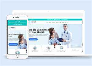 宽屏医院医生介绍类网站模板下载 发卡网创- 首码创想网创资源