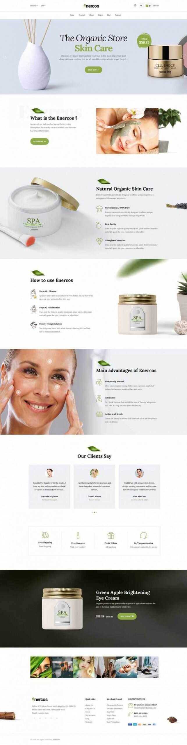 简洁响应式美容美体化妆品购物网站 发卡网创- 首码创想网创资源