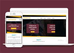 响应式黄色线条简洁网站模板 发卡网创- 首码创想网创资源