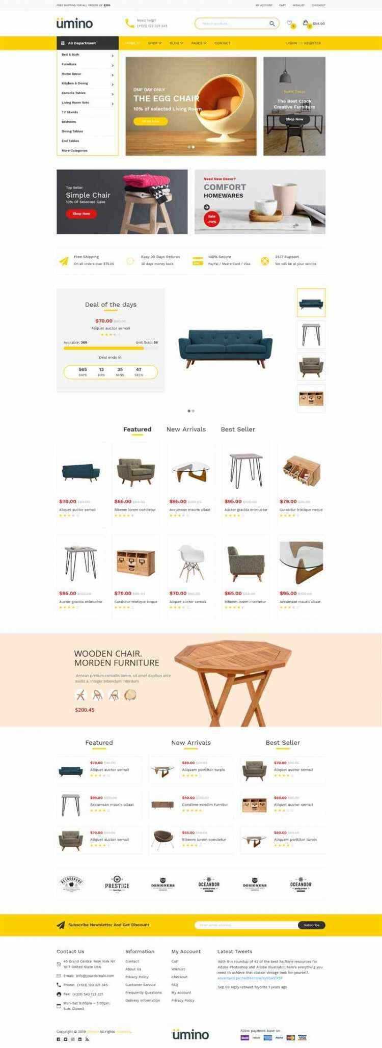 Bootstrap4响应式室内家具家居用品电商销售商城 发卡网创- 首码创想网创资源