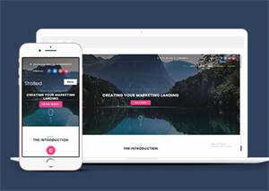 简洁响应式营销平台网站模板 发卡网创- 首码创想网创资源