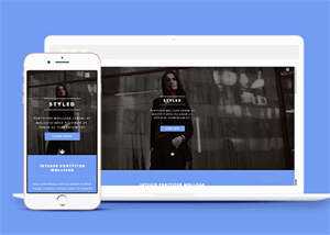 宽屏时尚女性服装展示网站模板 发卡网创- 首码创想网创资源