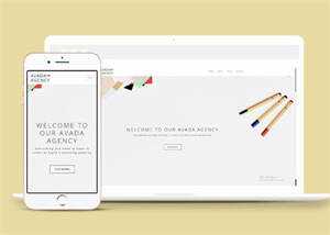 响应式极简4A广告公司企业模板 发卡网创- 首码创想网创资源