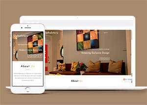 宽屏室内设计视差网站模板下载 发卡网创- 首码创想网创资源