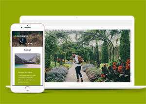 宽屏风景图片拍摄网站模板下载 发卡网创- 首码创想网创资源