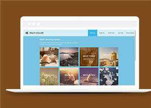 简洁画廊摄影图库类源码模板下载 发卡网创- 首码创想网创资源