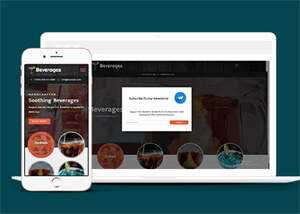 响应式鸡尾酒公司网站模板 发卡网创- 首码创想网创资源
