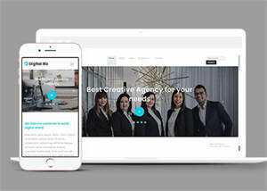 宽屏商务公司CSS3模板下载 发卡网创- 首码创想网创资源