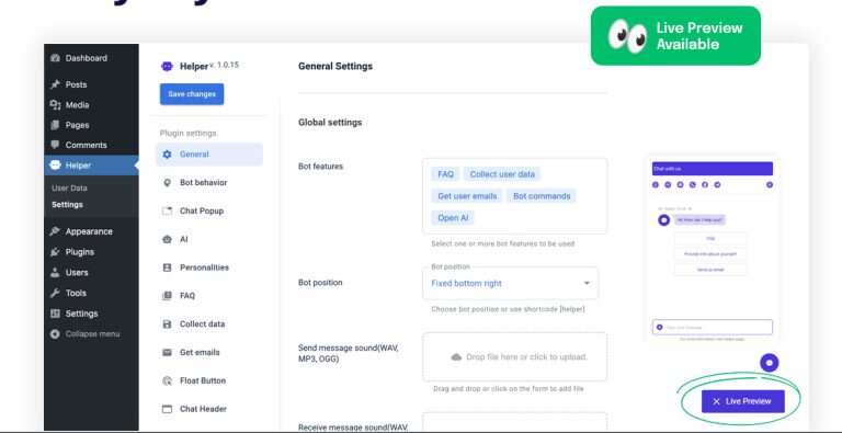 图片[3] 发卡网创- 首码创想WordPress 插件 OpenAI 聊天机器人 – Helper助手破解版 1.0.18 发卡网创- 首码创想网创资源