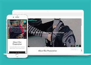 响应式宽屏教育学习网站模板 发卡网创- 首码创想网创资源