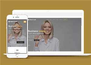 宽屏商业信贷服务公司响应式网站模板下载 发卡网创- 首码创想网创资源