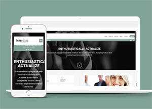 宽屏灰黑色多区块企业网站模板 发卡网创- 首码创想网创资源