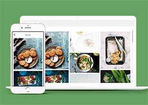 侧导航美食爱好者企业网站模板 发卡网创- 首码创想网创资源