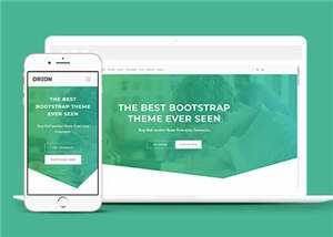 宽屏绿色产品信息展示响应式网站模板下载 发卡网创- 首码创想网创资源