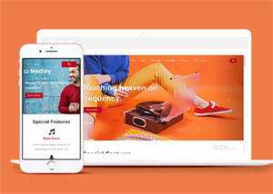 简洁耳机生产企业网站模板下载 发卡网创- 首码创想网创资源