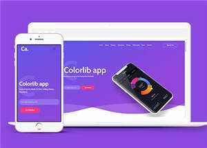 宽屏APP项目展示响应式网页模板下载 发卡网创- 首码创想网创资源