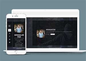 黑色酷炫个人单页面模板下载 发卡网创- 首码创想网创资源