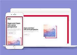 宽屏产品商务展示响应式网页模板下载 发卡网创- 首码创想网创资源