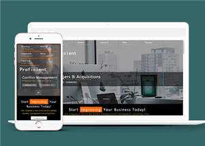 响应式商务科技公司HTML网页模板下载 发卡网创- 首码创想网创资源
