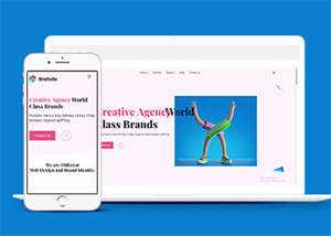 创意品牌广告设计公司网站模板 发卡网创- 首码创想网创资源