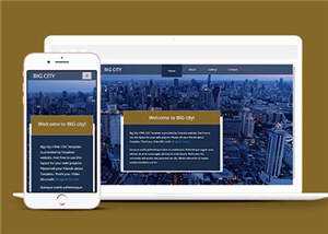 宽屏都市切换介绍响应式网页模板下载 发卡网创- 首码创想网创资源