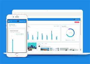 蓝色清爽后台UI前端类网页模板 发卡网创- 首码创想网创资源