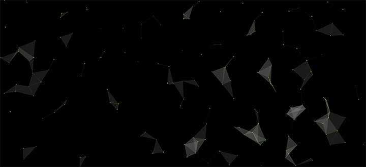 html5 canvas粒子组合三角形3D结构旋转动画特效 发卡网创- 首码创想网创资源