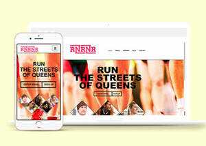 简洁跑步健身俱乐部类网站模板 发卡网创- 首码创想网创资源