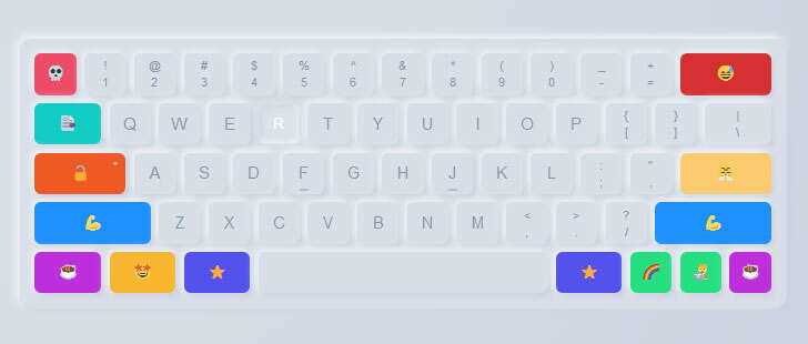 css3创意卡通虚拟键盘样式特效 发卡网创- 首码创想网创资源