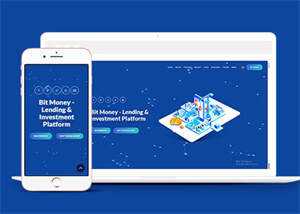 蓝色比特货币贷款网站模板源码 发卡网创- 首码创想网创资源