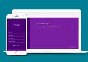 紫色全屏个人简历网页模板下载 发卡网创- 首码创想网创资源