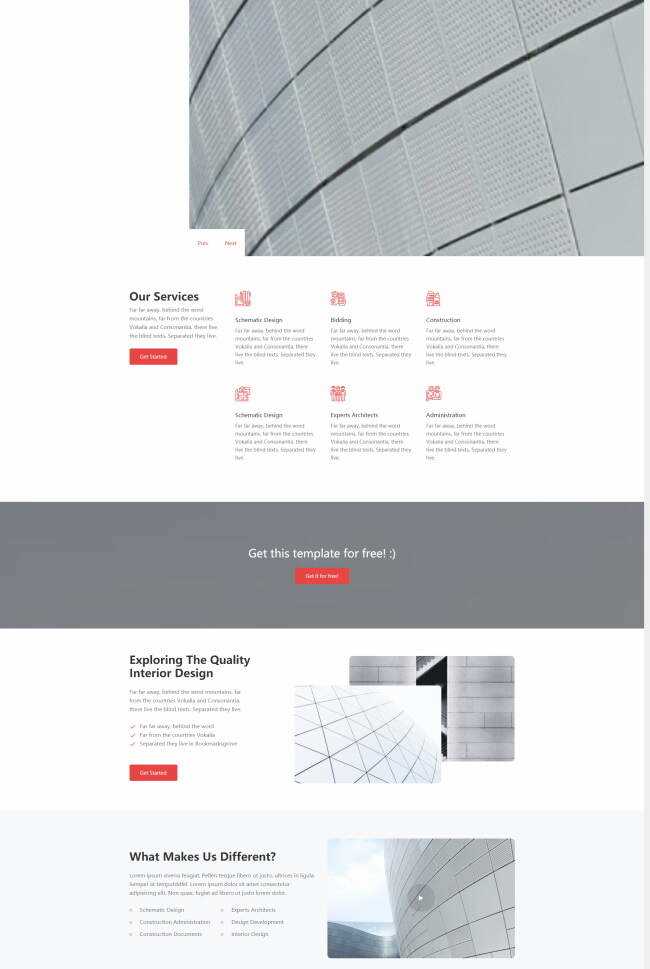 现代建筑公司宣传网站html模板 发卡网创- 首码创想网创资源