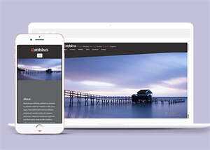 简洁背景视差装修案例展示模板 发卡网创- 首码创想网创资源