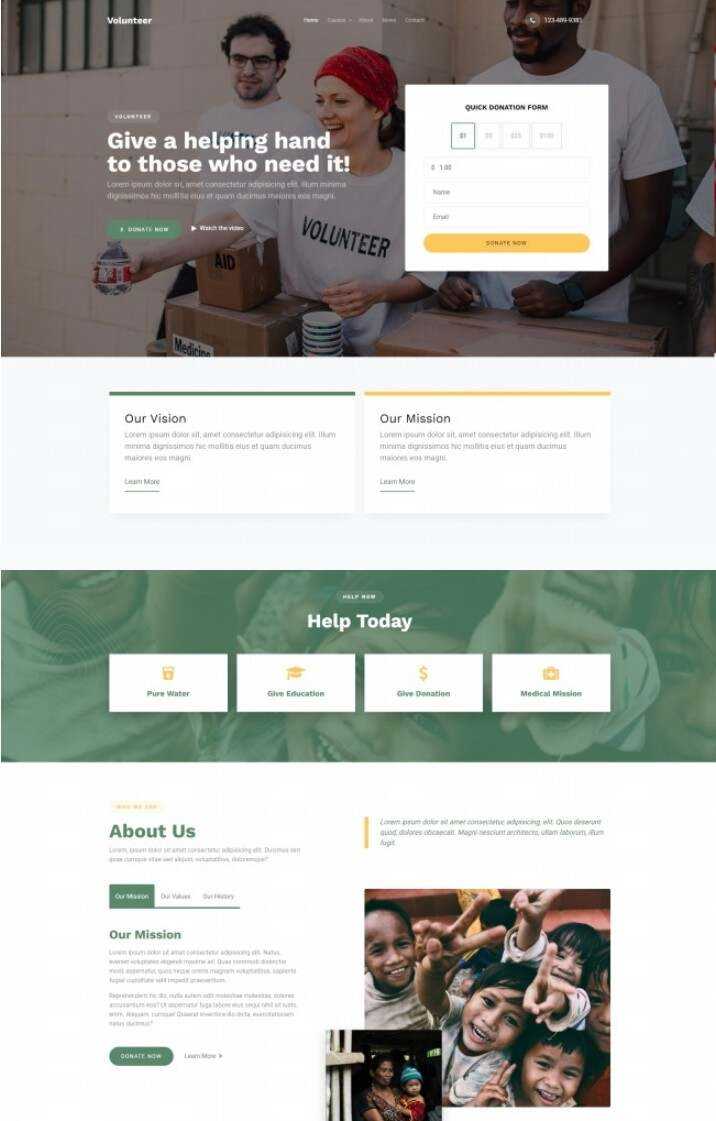 慈善机构宣传服务网站html模板 发卡网创- 首码创想网创资源