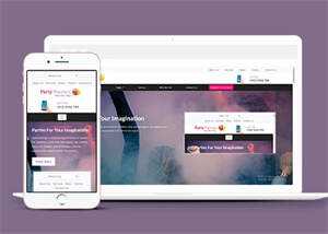 生日派对宣传类网站模板下载 发卡网创- 首码创想网创资源