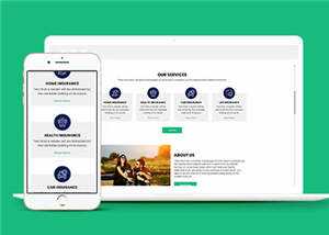 保险公司官方HTML网站模板下载 发卡网创- 首码创想网创资源