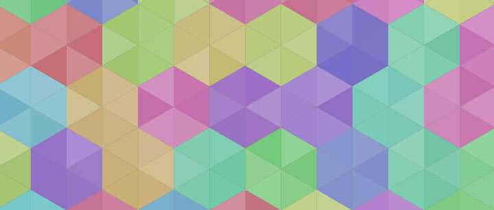 html5 canvas彩色六角菱形拼接背景图案特效 发卡网创- 首码创想网创资源